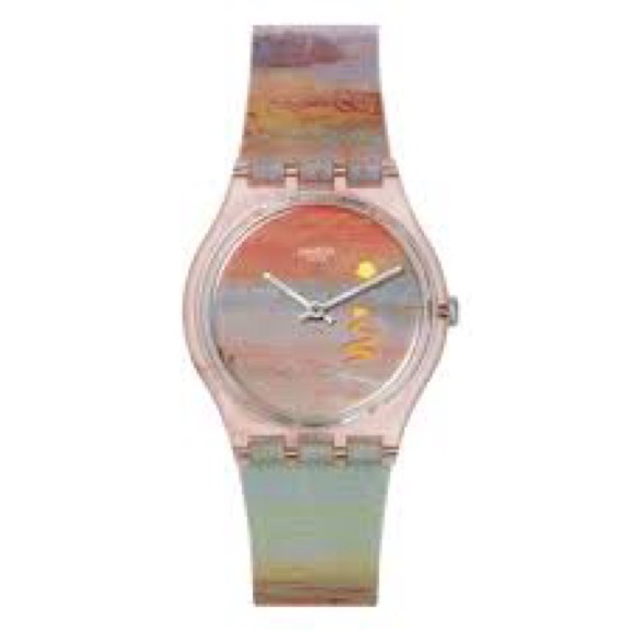 NWT Swatch x Tate Gallery Collection Watch TURNER'S SCARLET SUNSET Unisex - Picture 4 of 9
